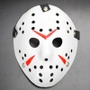 Beyaz Renk Kırmızı Çizgili Tam Yüz Hokey Jason Maskesi Hannibal Maskesi