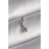 316L Çelik Gümüş Renk Topçuk Model Piercing
