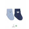 Mey İthalat®   2Li Bear Penye Soket Çorap 10116 Mavi