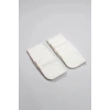 Mey İthalat®   Organik 28x28 10Lu Penye Mendil 90101 Ekru
