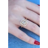 Gold Renk Baget Zirkon Taşlı Kadın Yüzük