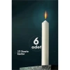 Klasik Mum 6 Adet - Kokusuz Mum