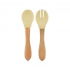 Mey İthalat®   Mama Kaşığı ve Çatal Seti Mellow Yellow