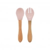 Mey İthalat® Mama Kaşığı ve Çatal Seti Pinky Pink