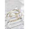 Pirinç Yılan Model Gold Renk Kadın Pazu Bileklik