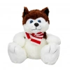 Mey İthalat®  Oturan Husky Atkılı Peluş Köpek 30 cm