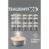 Tealight Mum 50 Adet - Kokusuz Dekoratif Mum