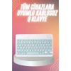 Mey İthalat® Bluetooh Wıreless Keyboard Siyah Q Klavye İOS Ipad Android Windows Uyumlu