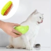Buharlı Yumuşak Silikon Uçlu Kedi &amp; Köpek Tüy Tarama Tarağı Yıkama Fırçası (5047)