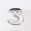 Mey İthalat® Cemax 3 Rakamı 3,75 cm Krom Yapışkanlı