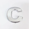 Mey İthalat® Cemax C Harfi  3,75 cm Krom Yapışkanlı