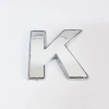 Mey İthalat® Cemax K Harfi  3,75 cm Krom Yapışkanlı