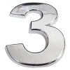 Mey İthalat® Cemax Krom Yapışkanlı 3 Rakamı 5 cm