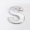 Mey İthalat® Cemax S Harfi  3,75 cm Krom Yapışkanlı