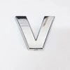 Mey İthalat® Cemax V Harfi  3,75 cm Krom Yapışkanlı