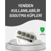 Mey İthalat® Çevre Dostu Metal Buz Küpü ve Kullanışlı Klips Seti