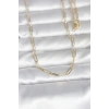Mey İthalat® CM 14K Gold Renk Ataç Zincirli Model 60 cm Kadın Kolye