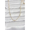 Mey İthalat® CM 14K Gold Renk Top Zincir 60 cm Kadın Kolye