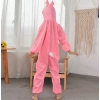 Çocuk Tavşan Kostümü Pembe Renk 2-3 Yaş 80 cm (5047)