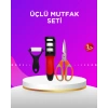Mey İthalat® Çok Amaçlı Mutfak Makas Seti – Paslanmaz Çelik ve Ergonomik Tasarım