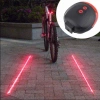 Çok Fonksiyonlu Pilli Bisiklet Led Lazer Işığı Arka Stop Lambası (5047)