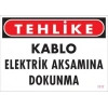 Elektrik Kablosu Uyarı Levhası 25x35 KOD:1117