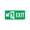 Exit Sol Aşağı Uyarı Levhası 17,5x25 KOD:958