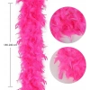Fuşya Renk Kabarık Kalın Otriş Boa Tüy 6 cm Genişlik 180-200 cm Uzunluk