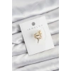 Mey İthalat® Gold Renk Pirinç Diken Model Kıkırdak Earcuff Küpe