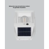 Mey İthalat® Güneş Enerjili Dış Mekan Sensörlü Duvar Lambası IP65 Su Geçirmez