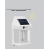 Mey İthalat® Güneş Enerjili Dış Mekan Sensörlü Duvar Lambası IP65 Su Geçirmez