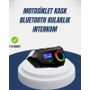 Mey İthalat® Kablosuz Bluetooth İnterkom IP65 Suya Dayanıklı 40mm HD Ses ve 40 Saat Pil