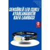 Mey İthalat® Kafa Lambası, Su Geçirmez Kafa Feneri 3 Mod Aydınlatma