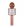 Karaoke Mikrofonlu Hoparlör - Şarjlı -Bluetooth Rose Gold (5047)