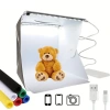 Katlanır Işıklı Fotoğraf Stüdyosu 40x40 cm 6 Renk Fonlu Ürün Çekimi İçin Uygun Fotoğraf Çekim Kutusu (5047)