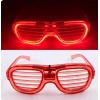 Mey İthalat® Kırmızı Led Işıklı Parti Gözlüğü - Neon Glow Şerit Gözlük 3 Modlu