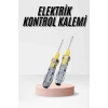 Mey İthalat® Kontrol Kalemi Çift Başlıklı Şeffaf Elektrik Testi Değişken Uçlu