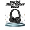 Mey İthalat® Kulak Üstü Bluetooth Kulaklık Yüksek Ses Kaliteli Ayarlanabilir