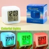 Led Dijital Renkli Masa Saati Alarm Termometre Tarih Masaüstü Saat (5047)