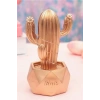 Led Işıklı Sevimli Kaktüs Dekoratif Masa ası Mini Biblo Gece ası-GOLD