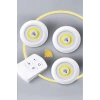 Led Lamba 3lü Uzaktan Kumandalı Yapışkanlı Beyaz Işık