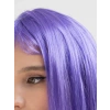 Lila Renk Uzun Düz Parti Peruğu