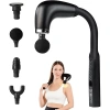 Masaj Çekici, 9 Hızlı Derin Doku Perküsyonu, 4 Başlıklı Uzun Saplı Boyun ve Sırt Masaj Aleti (5047)