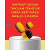 Mey İthalat® Matkap Ucu Temizlik Aparatı 3’lü Fırça Seti