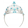 Mavi Taşlı Elsa Çocuk Tacı Prenses Tacı Kraliçe Tacı 16x14 cm (5047)