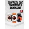 Mey İthalat® 2025 Model Akıllı Saat Kordon Hediyeli Çağrı Cevaplama Uzun Pil Süreli Android İOS Uyumlu