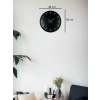 Mey İthalat® 36 Cm Beyaz Dekoratif Duvar Saati