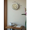 Mey İthalat® 36 Cm Beyaz Retro Dekoratif Duvar Saati