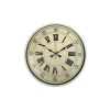 Mey İthalat® 36 Cm Krem Retro Tasarım Duvar Saati