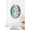 Mey İthalat® 36 cm Krom Metal Roma Rakamli Duvar Saati
